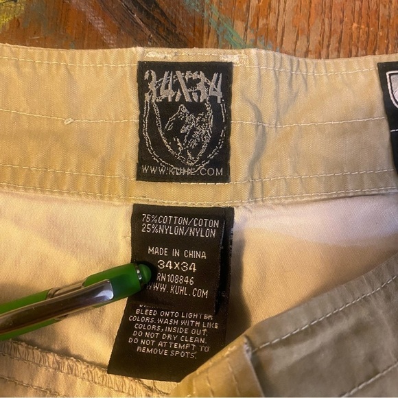 Kuhl Revolver Vintage Patina Dye Mens 32x31 Brown Pants Outdoors Hiking Casual - Picture 3 of 10